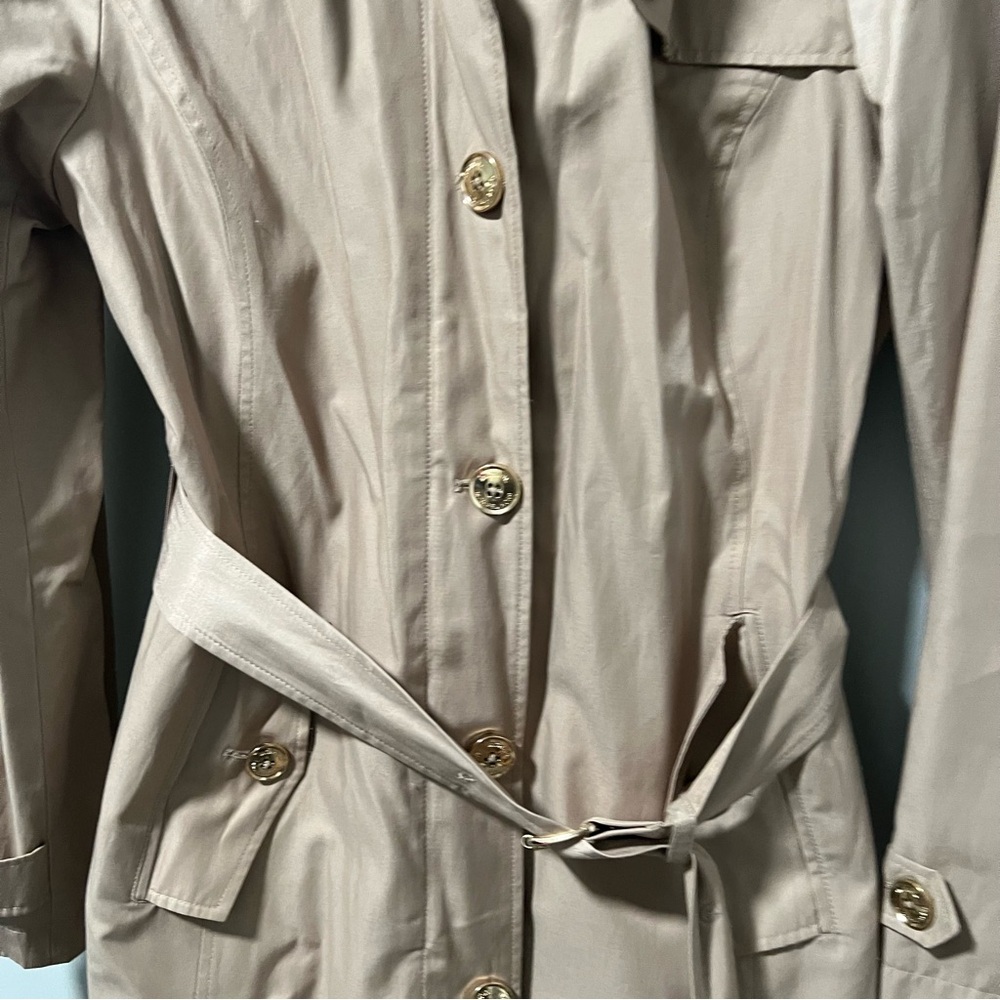 Michael Michael Kors Tan Trench Raincoat - Picture 2 of 9